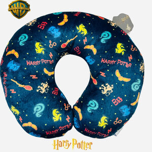 Harry Potter Travel Pillow • Warner Bros Plush Neck Pillow • Hogwarts Icons Cush